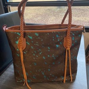 Montana West Trinity Ranch Cowhide Tote